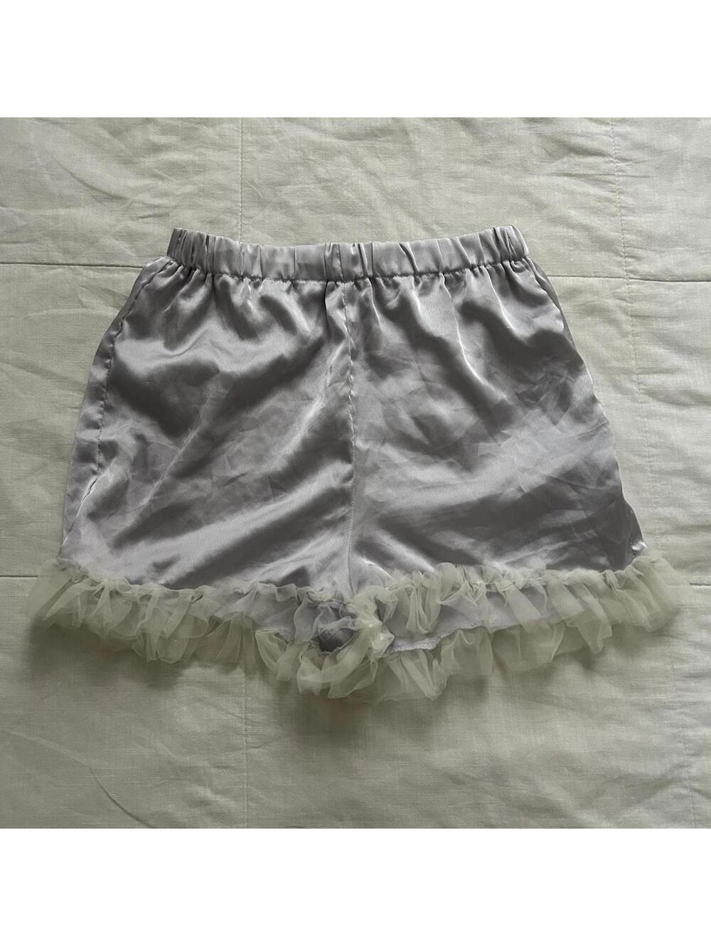 Ank Rouge Lavender Mesh Ruffle Hem Bloomers Lolita Size M Japan